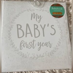Kate & Milo My Baby's First Year Babybook - White